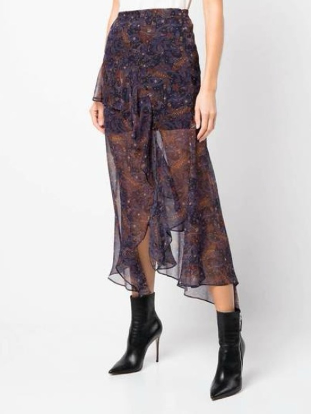 NEW VERONICA BEARD Trixie Skirt in Black Multi